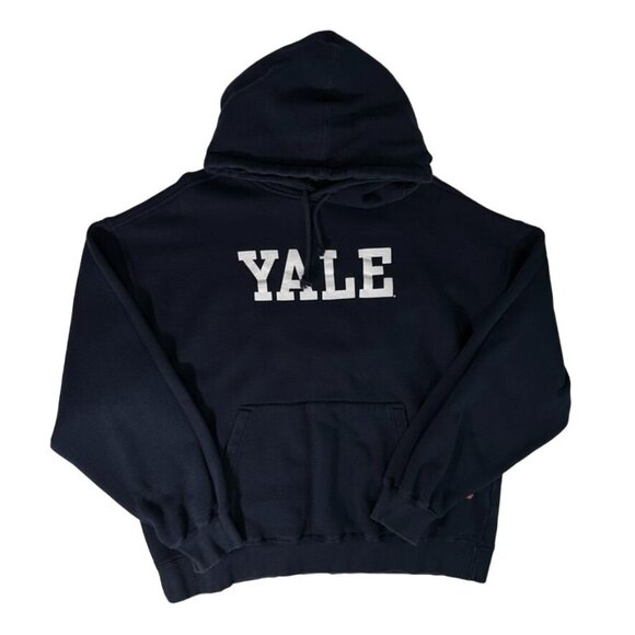 IvySport Clothing YALE Hooded Sweatshirt Navy Blue Ivy League University Mens XL - Picture 1 of 11